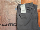 諾帝卡（NAUTICA）【商場(chǎng)同款】秋冬新款防輕濺水溫暖舒適休閑褲女43PO03 黑色0TB M 曬單實(shí)拍圖