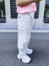 兜兜王國男童夏季薄款運動褲中大童休閑褲2025新款兒童長褲男孩彎刀工裝褲 灰色 150 cm 曬單實拍圖