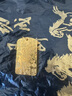 御鏡福金包銀吉言方牌實心手鐲足金999足銀純手工鏨刻平安黃金項墜送禮 金包銀吉言吊墜-贈黑繩 包金3克-總重約21克 曬單實拍圖