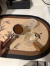 TEOTM玻璃萃取杯小奶盅帶刻度量杯意式濃縮咖啡木柄小奶罐盎司杯 曬單實(shí)拍圖