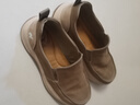 駱駝（CAMEL）男士休閑緩震一腳蹬閃穿發(fā)泡底透氣布鞋 G14S046104 杏色 40 曬單實(shí)拍圖