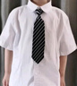 G.DUCKKIDS童裝兒童白襯衫夏季新款男童短袖襯衣休閑小學(xué)生表演服主持人禮服 白襯衫+領(lǐng)帶aogsceg 130碼適合120-130cm年齡7-8歲 曬單實(shí)拍圖