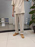 真維斯（Jeanswest）休閑褲男士夏季寬松直筒褲子2025男士新款純棉垂感免燙舒適長(zhǎng)褲 咖啡色 32 建議【130-140】 曬單實(shí)拍圖