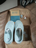 native純色Miller洞洞鞋男女童一腳蹬輕便時尚EVA兒童涼鞋洞洞鞋 霧藍色|白色 32 曬單實拍圖