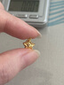 金小貅黃金吊墜古法錘紋隕石星星愛心轉(zhuǎn)運珠足金鑲嵌小滴溜DIY女款搭配 0.85g,星星吊墜-多退少補 曬單實拍圖