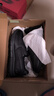 斯凱奇（Skechers）男鞋秋季休閑皮鞋軟底防滑樂福鞋百搭一腳蹬懶人鞋 黑色/BLK 42 曬單實拍圖