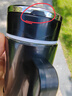 辦公室雙層玻璃水杯帶把手塑殼禮品水杯茶水分離花茶杯子 把手杯-黑色 500ml 曬單實拍圖