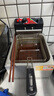 志高(CHIGO)電炸爐商用電炸鍋油炸鍋大容量串串油炸機(jī)雞柳薯?xiàng)l油條油炸小吃設(shè)備 單缸|創(chuàng)業(yè)升級款|10L]單炸籃+蓋【獨(dú)立開關(guān)】 曬單實(shí)拍圖