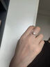 DR戒指莫桑鉆戒女一克拉2025新款白金色六爪結婚求婚閉口指環(huán)可刻字 主鉆50分【活口可調節(jié)大小】 曬單實拍圖
