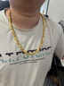 金宙金包銀橄欖珠項(xiàng)鏈999足金包銀圓珠全家福項(xiàng)鏈大氣百搭男士大金鏈 大金鏈子 包金5克總重約80克 曬單實(shí)拍圖