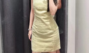 UR2025夏季新款女裝休閑簡(jiǎn)約后V領(lǐng)拉鏈無(wú)袖連衣裙UWG750135 黃綠 M 曬單實(shí)拍圖