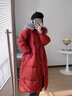 AEMAPE高端過(guò)膝大毛領(lǐng)白鴨絨長(cháng)款羽絨服女2025冬季新款洋氣加厚保暖外套 紅色 毛領(lǐng) M 121-160斤 曬單實(shí)拍圖