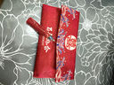 喜樂緣（Xileyuan）結(jié)婚慶紅包婚禮布藝錦緞萬元大紅包新婚女方改口紅包袋結(jié)婚利是封 有情成眷布藝萬元紅包【橫款】 曬單實拍圖