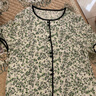 帕羅（PALUOPO）2025春夏新款真絲印花短袖t恤女裝雙喬優(yōu)雅田園風(fēng)撞色半袖上衣 白 XL (170/92A) 曬單實(shí)拍圖
