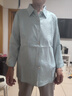 恒源祥真絲媽媽女長(cháng)袖中年女裝夏裝襯衣春秋翻領(lǐng)上衣中袖中老年薄款小衫 藍色 (1925) XL 建議85-105斤 曬單實(shí)拍圖