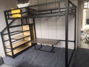 緒翁loft高架床單上層復(fù)式二樓床上床下空隔空衣柜錯(cuò)位交錯(cuò)式二層閣樓 玫瑰金色（梯位顏色可訂） 1350mm*1900mm 曬單實(shí)拍圖