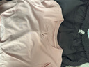 駱駝（CAMEL）戶外晨跑運(yùn)動(dòng)服女休閑短袖兩件套裝 Y23BA0L6059C5 陽(yáng)光粉 M 曬單實(shí)拍圖