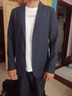 皮爾卡丹（pierre cardin）冰絲防曬西服男士春夏季輕薄彈力單西商務(wù)休閑英倫氣質(zhì)小西裝外套 藏青色 XL 180/96A(適合145-165斤) 曬單實(shí)拍圖