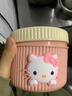 hellokitty飯盒微波爐加熱不銹鋼保溫餐盒上班族便攜式手提便當(dāng)盒 (粉色+黃色)KT飯盒 600ml 曬單實(shí)拍圖