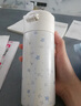 艾風(fēng)格bue star～藍色星星保溫杯304不銹鋼吸管水杯隨手杯550m 450ml藍星保溫杯(大號) 曬單實(shí)拍圖