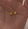 真愛?福如金黃金 金豆 足金999.9 金豆 投資 理財(cái) 七夕 送禮 1g金豆-帶證書送瓶子 曬單實(shí)拍圖