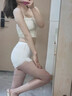 JIOESC蕾絲邊少女冰絲安全褲女夏秋薄款防走光高腰提臀保險打底短褲外穿 白色 均碼 【80-125斤】 曬單實(shí)拍圖