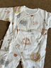 貝樂咿嬰兒衣服秋款夾棉連體衣滿月寶寶衣服保暖哈衣新生兒衣服A類爬服 7646-奶油小熊+7647-動物世界 66cm （3-6個月12-15斤） 曬單實拍圖