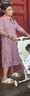 帕絲特【婚慶禮服】喜婆婆旗袍禮服中式盤(pán)扣復古媽媽結婚喜服 淺紫 XL 曬單實(shí)拍圖