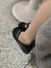 沐霓 瑪麗珍女鞋高跟 夏季法式粗跟單鞋配裙子蝴蝶結(jié)小皮鞋jk黑色 蝴蝶結(jié)高跟漆皮瑪麗珍 36 曬單實(shí)拍圖