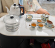 芝華仕（CHEERS）可移動巖板茶臺2025新款燒水壺一體客廳移動茶柜芝華士CJ180 曬單實(shí)拍圖