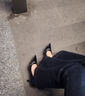渝鼎福黑色輕熟絕美高跟鞋女 2025新款法式氣質(zhì)尖頭細跟單鞋氣質(zhì)配裙子 高跟鞋【黑色 6.5厘米 36】 曬單實(shí)拍圖