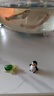 逸樂(lè )寵海洋魚(yú)缸水族微景觀(guān)造景裝飾迷你動(dòng)物海豚小魚(yú)珊瑚樹(shù)脂diy小擺件 2cm海龜+企鵝 曬單實(shí)拍圖