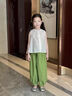 G.DUCKKIDS小黃鴨女童套裝夏季2025新款洋氣女孩寶寶夏款兩件套兒童夏裝無袖 兩件套 120 (建議105-115cm 4-5.2周歲) 曬單實(shí)拍圖