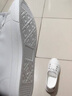 卡帝樂(lè )鱷魚(yú)（CARTELO）真皮小白鞋女鞋2025春季新款百搭軟底軟面一腳蹬板鞋子女士淺口鞋 白銀 37 曬單實(shí)拍圖