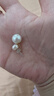 天使之淚淡水珍珠耳釘耳飾女S925銀10-11mm情人節(jié)520禮物實(shí)用送女友送老婆 曬單實(shí)拍圖