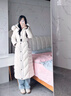 逐雅加厚長(cháng)款羽絨服女超厚加長(cháng)過(guò)膝超長(cháng)款到腳踝東北300g北方極寒修身 白色 L 適合110-125斤 曬單實(shí)拍圖