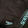 速比濤（Speedo）泳褲男動感大標(biāo)彈力速干不貼身抗氯平角泳褲 中灰藍(lán) 38 曬單實拍圖