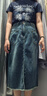 森馬（Semir）森柔|牛仔半身裙女夏季高腰開(kāi)叉毛邊長(cháng)裙做舊直筒裙103325120001 曬單實(shí)拍圖