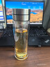 希諾茶水分離玻璃杯2025新款雙層防燙水杯辦公室車(chē)載泡茶杯男女士杯子 380ML 本色 雙層防燙9359 曬單實(shí)拍圖