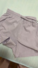 Skechers斯凱奇兒童運動褲新款夏季舒適速干男女童短袖短褲P225K070 短褲/蘭花紫色/01X5 120 曬單實拍圖