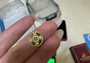 行金銀中黃金吊墜 五帝幣財神平安扣 DIY編織手繩手鏈生日禮物 送寶寶親戚 順治通寶 約1g 克重多退少補 曬單實拍圖