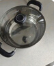 愛仕達(dá)（ASD）湯鍋304不銹鋼蒸湯鍋 燉煮鍋復(fù)底小湯鍋22CM燃?xì)怆姶艩t通用奶鍋B1 曬單實(shí)拍圖