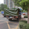 金帆防水布遮陽(yáng)布防雨布貨車(chē)篷布帆布油布加厚遮雨防曬布戶(hù)外帳篷布料 墨綠色防水帆布【千磨衛士】福利 2x4m 曬單實(shí)拍圖
