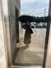 VEROMODA半身裙女松緊中腰中長款純色簡約街頭3216014 SC2淺叢林綠色 165/68A/M 曬單實(shí)拍圖