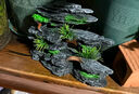 MIFLAME魚缸造景假山石仿真3D生態(tài)龜缸生態(tài)布景觀樹脂環(huán)保無(wú)毒裝飾 21*7*11 曬單實(shí)拍圖