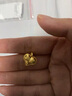 周大生黃金吊墜女足金愛心爆閃可搭配項(xiàng)鏈掛墜生日生日禮物送女友 足金心動閃閃吊墜-不含鏈 2.64g 曬單實(shí)拍圖