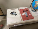 JEEP SPIRIT吉普【兩件裝】時(shí)尚短袖t恤衫男式夏季純棉圓領(lǐng)潮牌純色百搭上衣 霧藍色短袖+秀紅色短袖 3XL （建議150-165斤） 曬單實(shí)拍圖