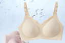 婧麒（JOYNCLEON）孕婦內(nèi)衣小貝殼零感上開(kāi)扣無(wú)鋼圈哺乳防下聚攏懷孕期喂奶文胸 霧霾藍(lán)【零感】 L 曬單實(shí)拍圖