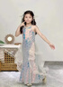 思妙星兒童晚禮服主持人亮片生日女童魚(yú)尾公主裙模特走秀鋼琴演奏演出服 圖片色 150 曬單實(shí)拍圖
