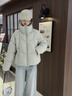 雅鹿短款泡芙羽絨服女2025秋冬新款立領(lǐng)蓬松保暖百搭時(shí)尚面包服 新氧綠 S 建議90-110斤 曬單實(shí)拍圖
